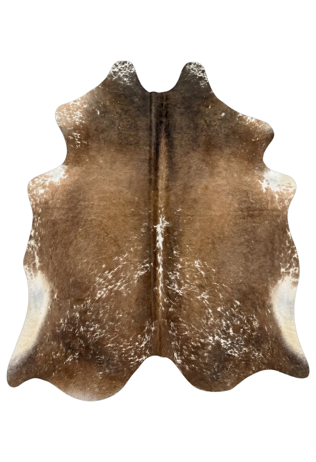 Frances Brown Speckled Cowhide Rug 7' L X 6'4" W
