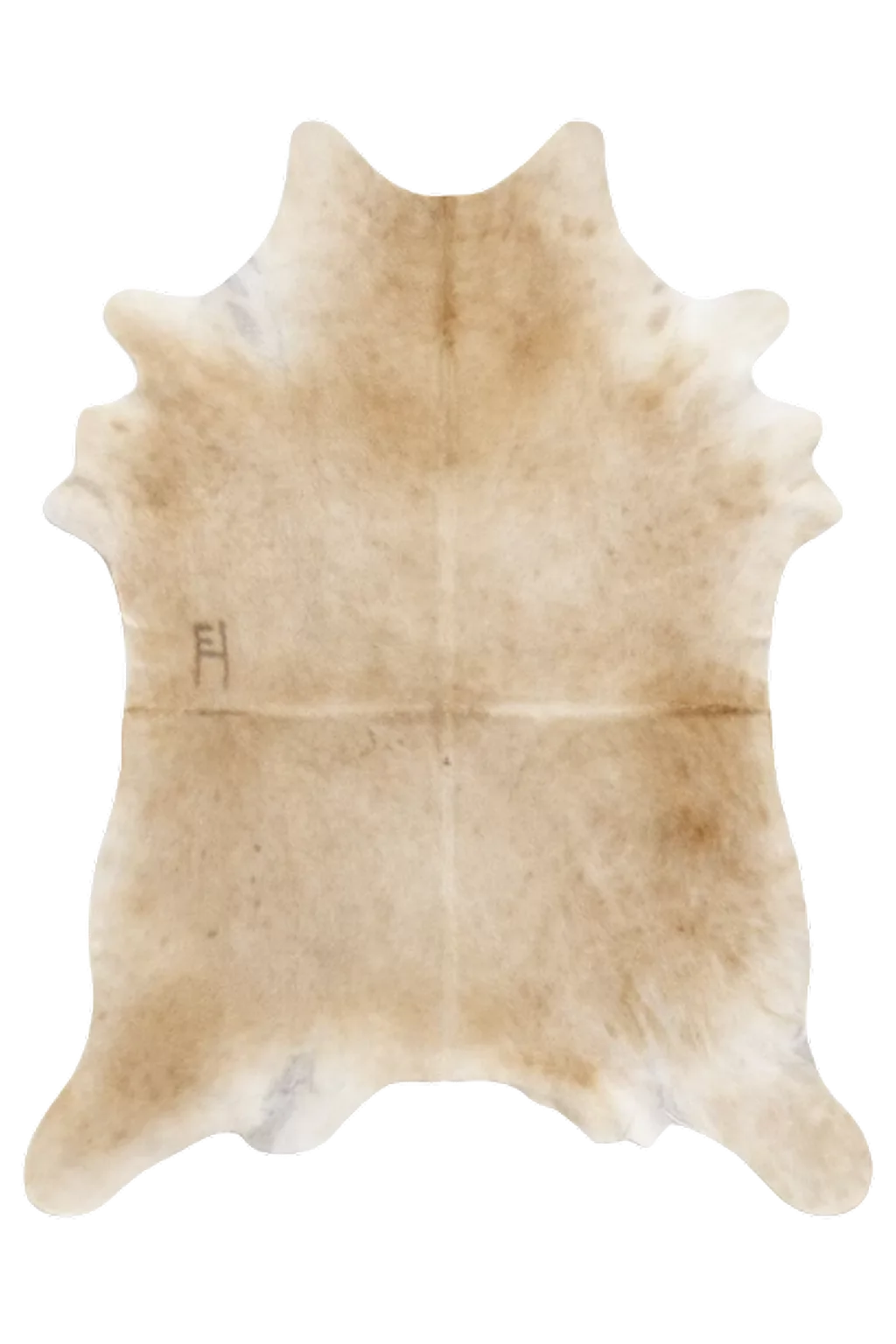Madeleine Beige and White Cowhide Rug 8'1" L X 5'11" W