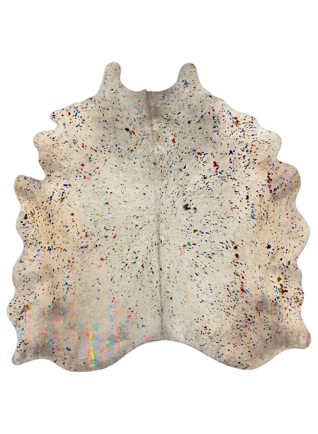 Luma Metallic Color Cowhide Rug 8' L X 6'5" W
