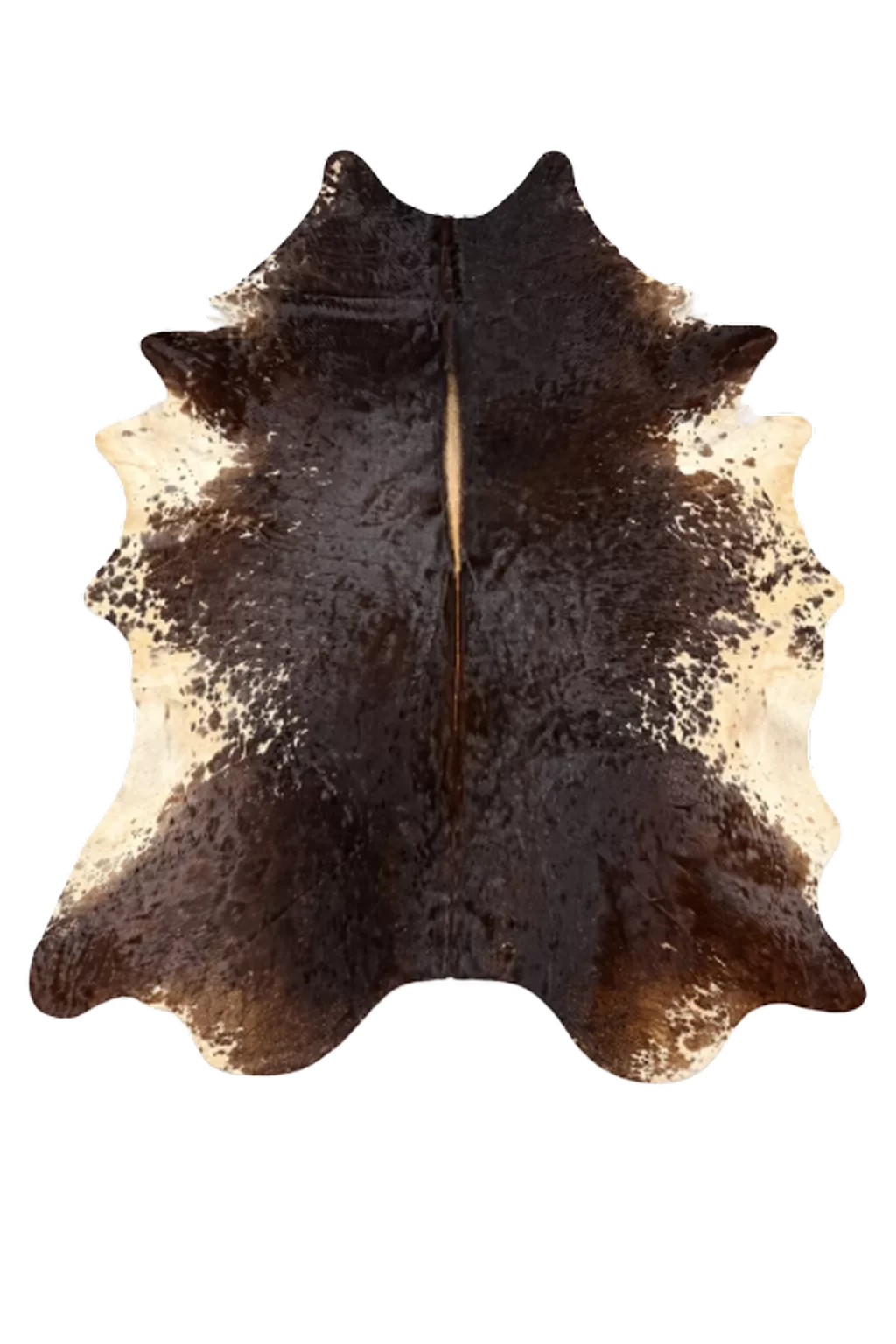 Frances Brown Speckled Cowhide Rug 7'11" L X 6'6" W