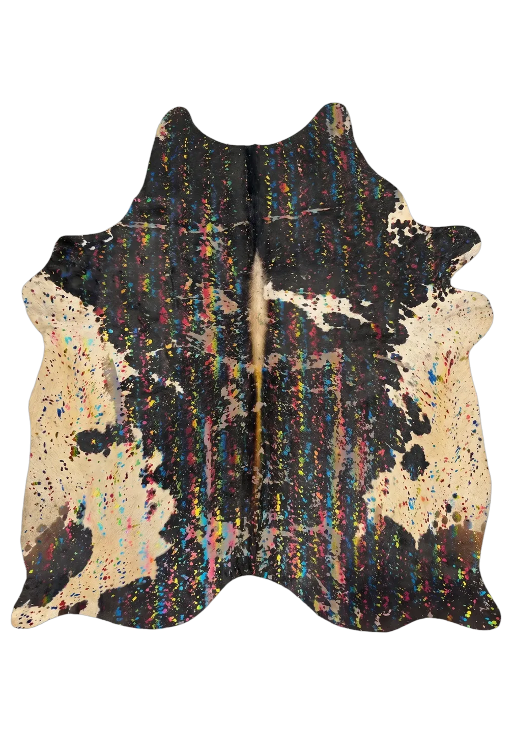 Luma Metallic Color Cowhide Rug 8'1" L X 7'1" W