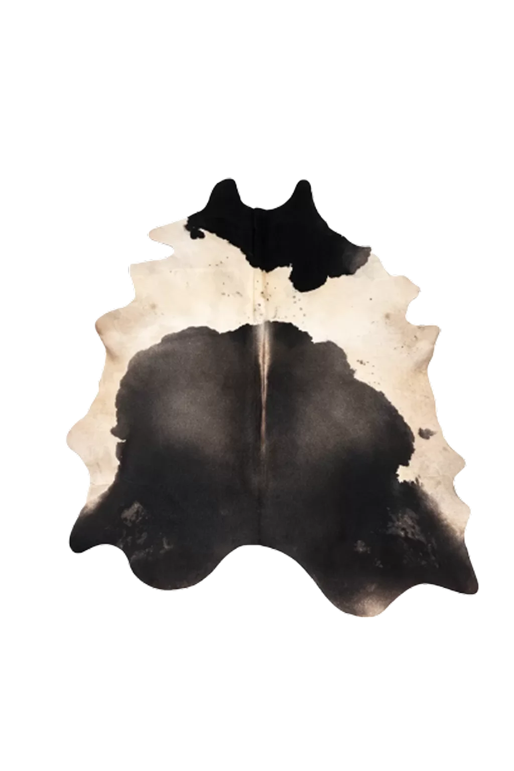 Gisselle Brown and White Cowhide Rug 8'7" L X 6'5" W