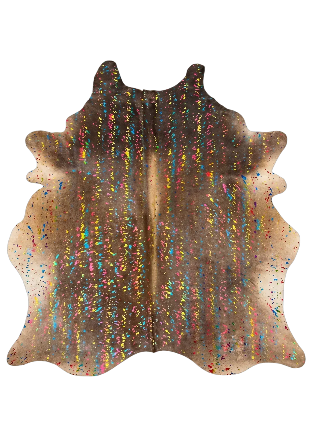 Luma Metallic Color Cowhide Rug 7'6" L X 6'1" W