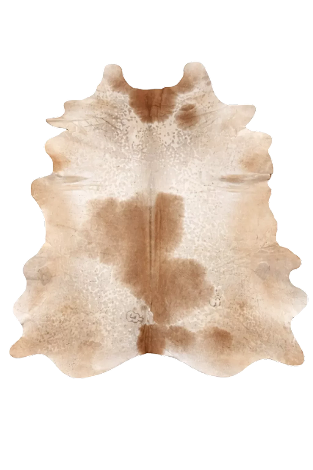 Madeleine Beige and White Cowhide Rug 8'4" L X 6'11" W