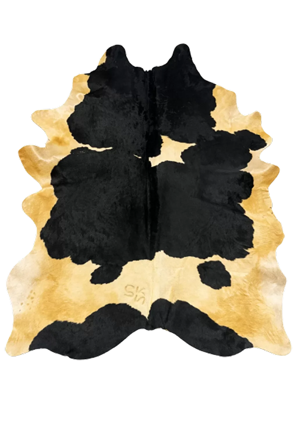 Audrey Black and White Cowhide Rug 8' L X 6'5" W