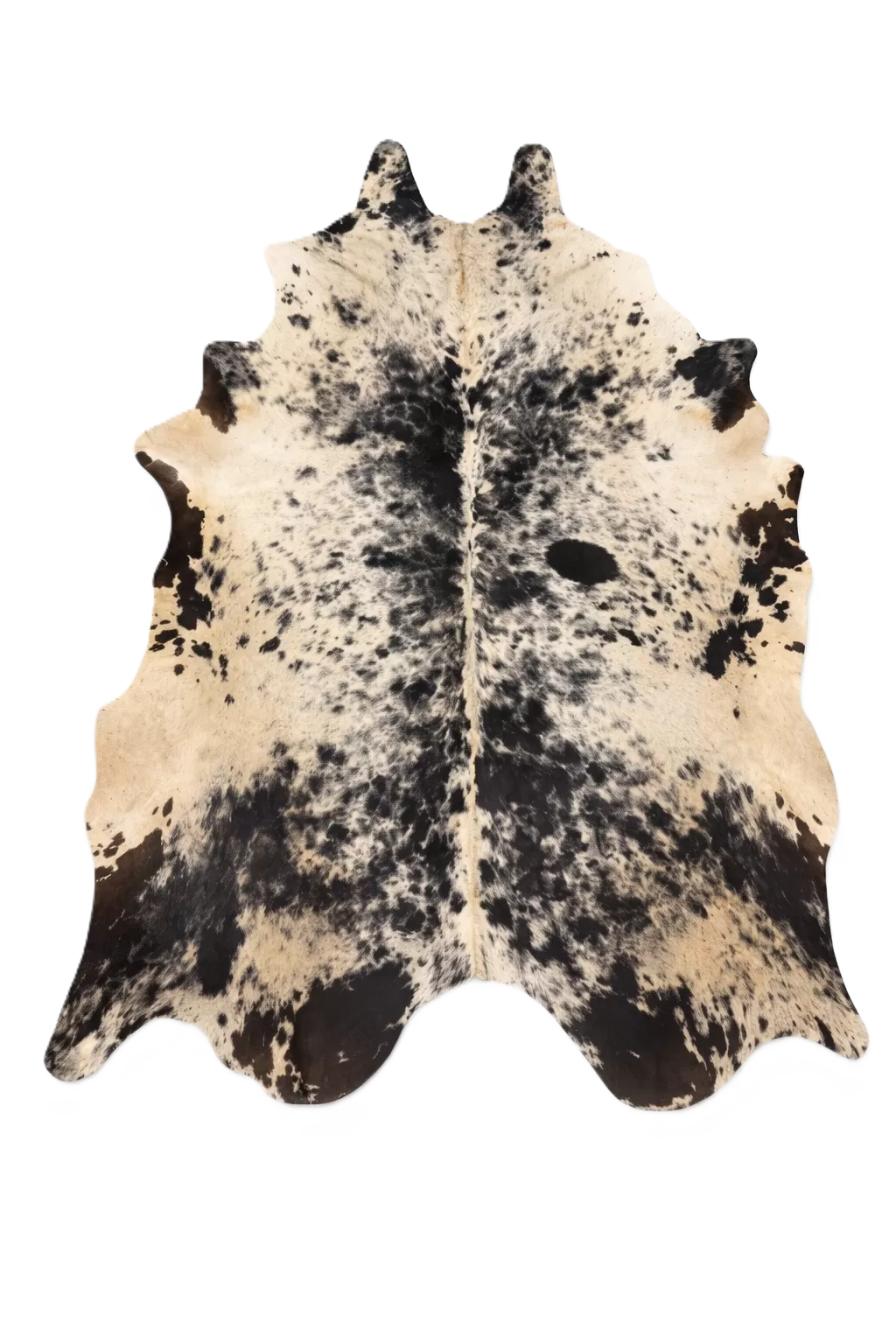 Lazlo Black Speckled Cowhide Rug 8'2" L X 6'1" W