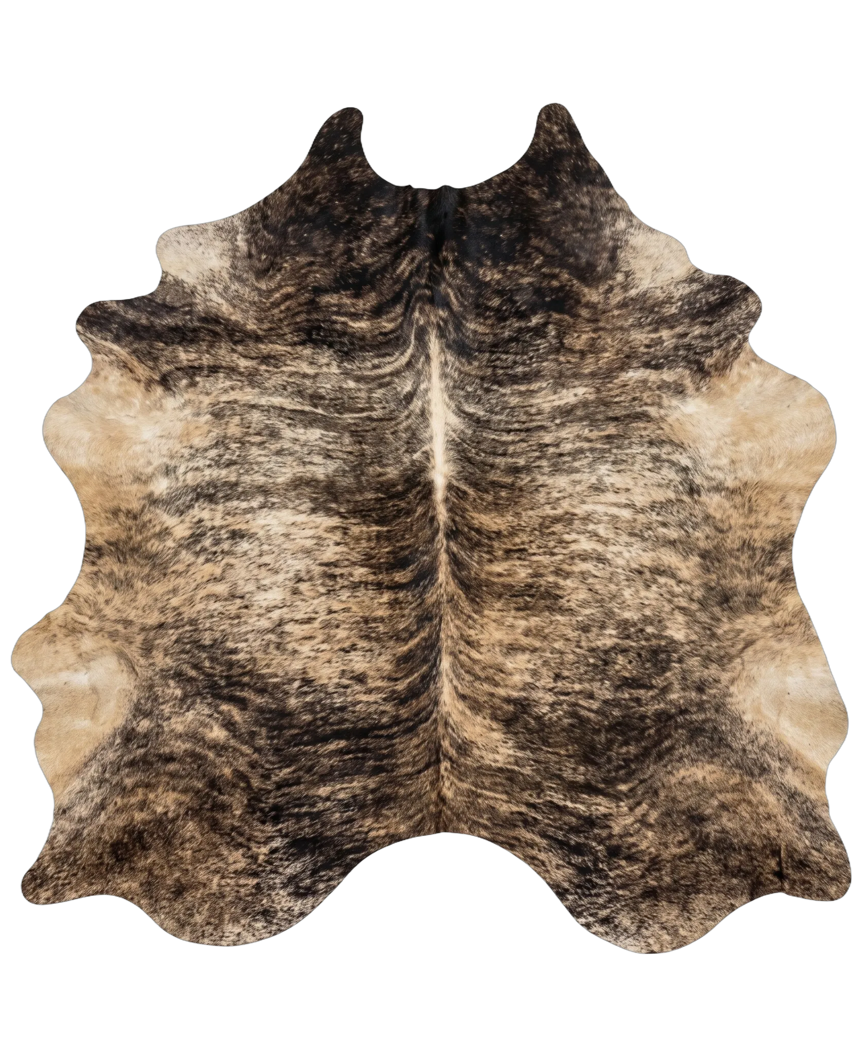  Brindle Cowhide Rug 7'7" L X 6'4" W