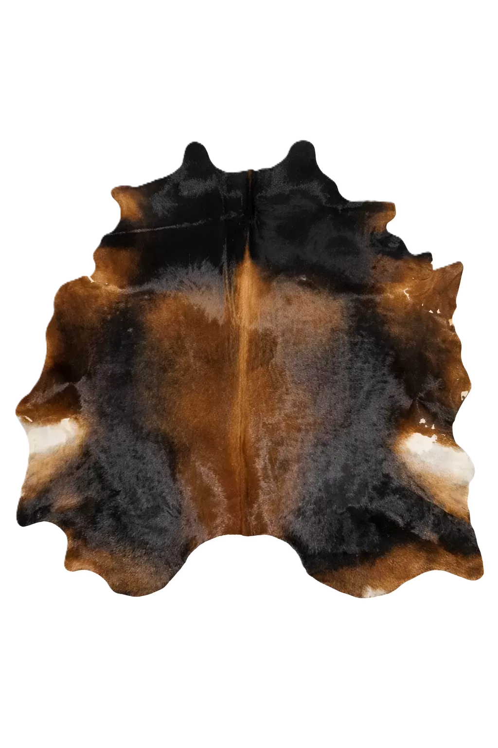 Heritage Tricolor Cowhide Rug 7'9" L X 6'11" W